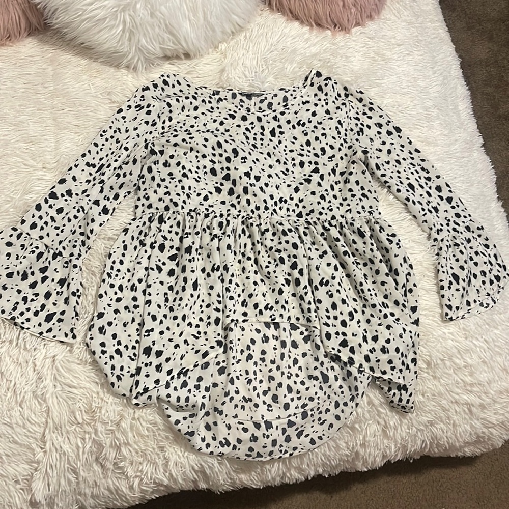 SHEIN High Low Printed Blouse 👚